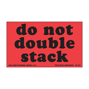 Do Not Labels 8" x 10" fluorescent red 250 Labels/pkg/sheeted