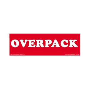 Label 2x6 "Overpack" 500/Roll