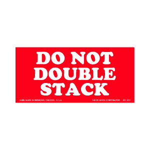 Label 2x4 "Do Not Double Stack" 500/RL