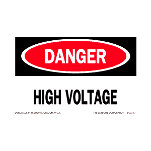Danger and Caution Labels 2"" x 3"" 500/RL