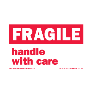Fragile Labels 3" x 5" 500/RL