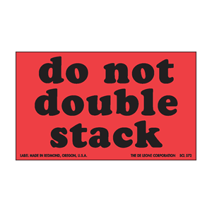 Do Not Labels 3" x 5" fluorescent red 500/RL