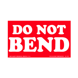 Label 3x5 Do Not Bend 500/RL