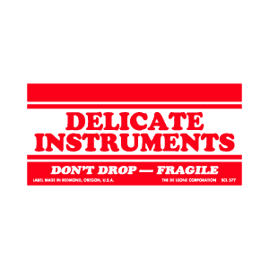 Delicate Instruments Labels 2Â½" x 5" 500/RL