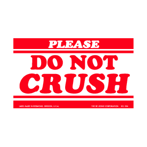 Label 3x5 Please Do No Crush 500/RL