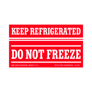 Label 3x5 "Keep Refrigerated Do Not Freeze" 500/RL