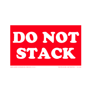 Label 3x5 "Do Not Stack" 500/RL