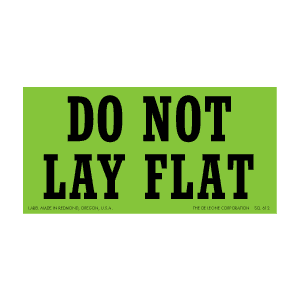 Do Not Labels 2½" x 5" fluorescent green 500/RL