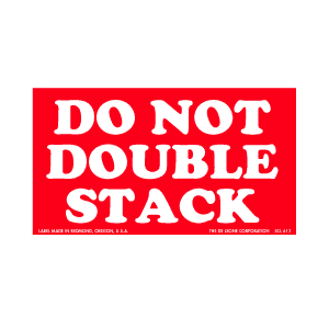 Label 3x5 'Do Not Double Stack' 500/RL