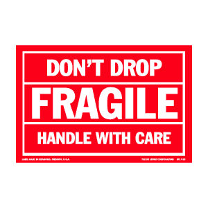 Label 4x6 Fragile Do Not Drop Handle w/Care 500/RL