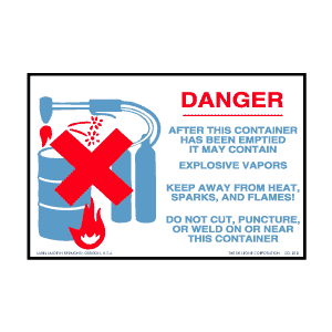 Danger and Caution Labels 4" x 6" 500/RL