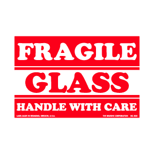 Fragile Labels 4" x 6" 500/RL