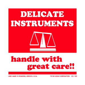 Label 6x6 Delicate Instruments 500/RL