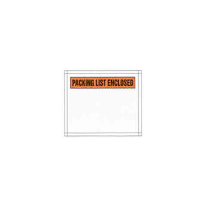 Envelope 4.5x5.5 "Packing List Enclosed" Back Loading 1K/CS