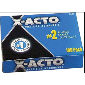 Blade #2 X-Acto  Hobby Blade 100/PK