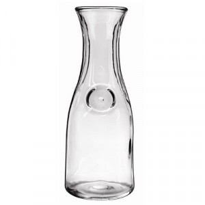 Glass Carafe, 1 Liter, Clear