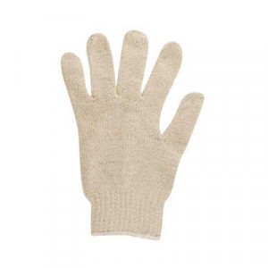 Multiknit Heavy-Duty Cotton/Poly Gloves, Size 9 (Large), Off White