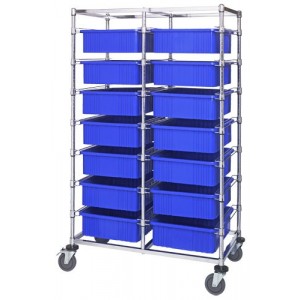 Quantum double bay bin carts 