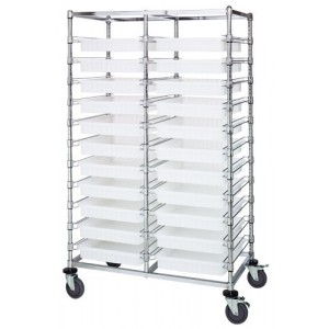 Quantum double bay bin carts 