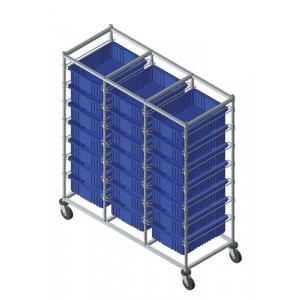 Quantum triple bay bin carts 