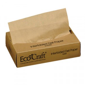 EcoCraft Interfolded Soy Wax Deli Sheets, 8x10 3/4, 500/Box