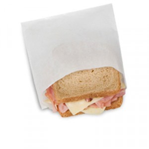 DX18 Dry Wax Sandwich Bags, 6x3/4x6 1/2, White, 1000/Box