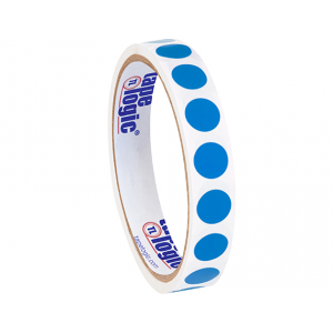 Label 1/2" Light Blue Inventory Circle" 500/RL