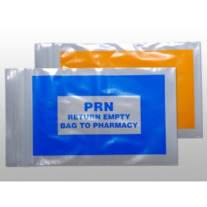 Bag Poly 2x3 2Mil Ziplock w/Print Blue PRN 1000/CS