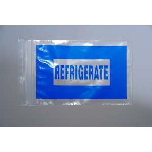 Bag Poly 4x6 2Mil Ziplock w/Print "Refrigerate" 1000/CS