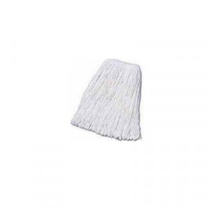 Banded Cotton Mop Heads, Cut-End, 20-oz, White