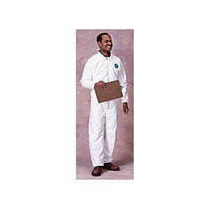 Coveralls, Tyvek, No Hood/Boot, Case of 25