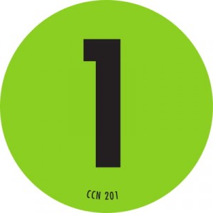 Label Paper 2" Dia "1" Permanent Green/Black 1000/RL
