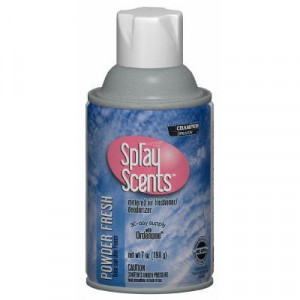 SPRAYScents Metered Air Freshener Refill, Powder Fresh, 7oz, Aerosol