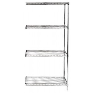 Wire Shelving Add-on Kit 18" x 30" x 74"