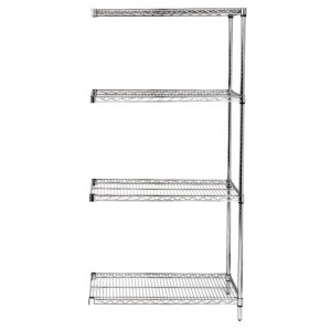 Wire Shelving Add-on Kit 18" x 72" x 86"