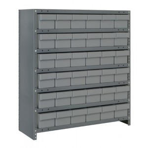 Euro Drawer Shelving Closed Unit - Complete Package 18" x 36" x 39" Gray