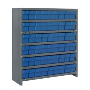 Euro Drawer Shelving Closed Unit - Complete Package 18" x 36" x 39" Blue