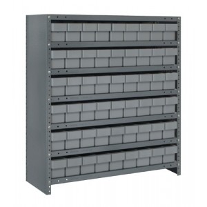 Euro Drawer Shelving Closed Unit - Complete Package 18" x 36" x 39" Gray