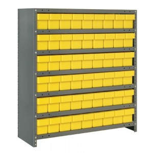 Euro Drawer Shelving Closed Unit - Complete Package 18" x 36" x 39" Yellow