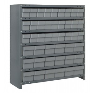 Euro Drawer Shelving Closed Unit - Complete Package 18" x 36" x 39" Gray