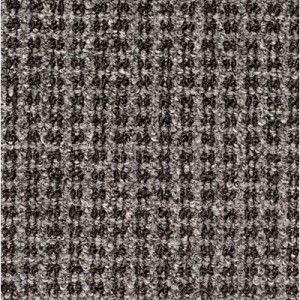 Oxford Wiper Mat, Olefin, 36x60, Gray/Black