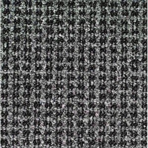 Oxford Wiper Mat, Olefin, 48x72, Gray/Black