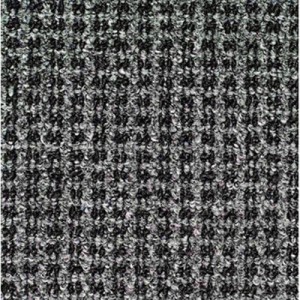 Oxford Wiper Mat, Olefin, 48x72, Gray/Black