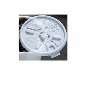 Vented Foam Lids for 10-14 oz Foam Cups, Lift n' Lock Lid