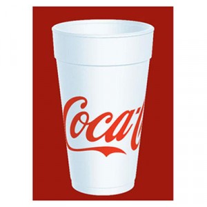 Coca-Cola Foam Cups, Foam, Red/White, 20 oz