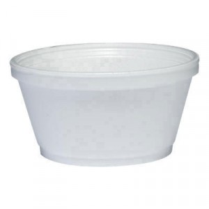 Foam Container, 8 oz, White