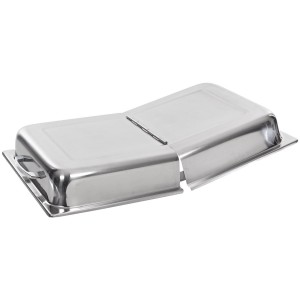 Hinged Dome Cover for Steam Table Pans, Stainless Steel, For Full-Size Pans