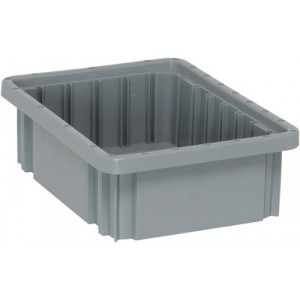Dividable Grid Container 10-7/8" x 8-1/4" x 3-1/2" Gray