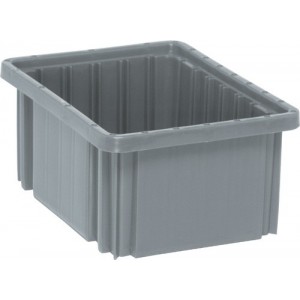 Dividable Grid Container 10-7/8" x 8-1/4" x 5" Gray