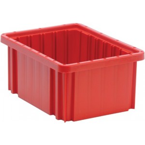 Dividable Grid Container 10-7/8" x 8-1/4" x 5" Red